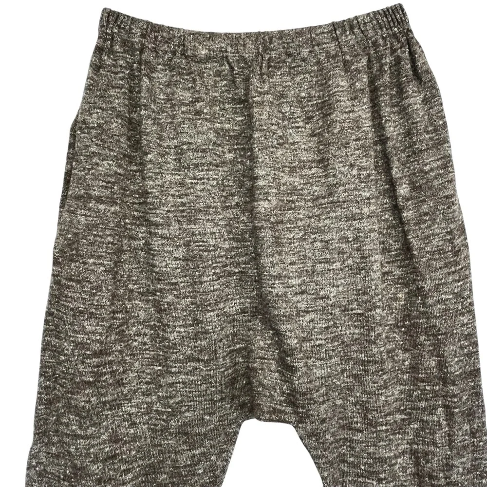 Lauren Manoogian Alpaca Linen Blend Knit Arch Pants in Brown Cream Women Small - Picture 5 of 7